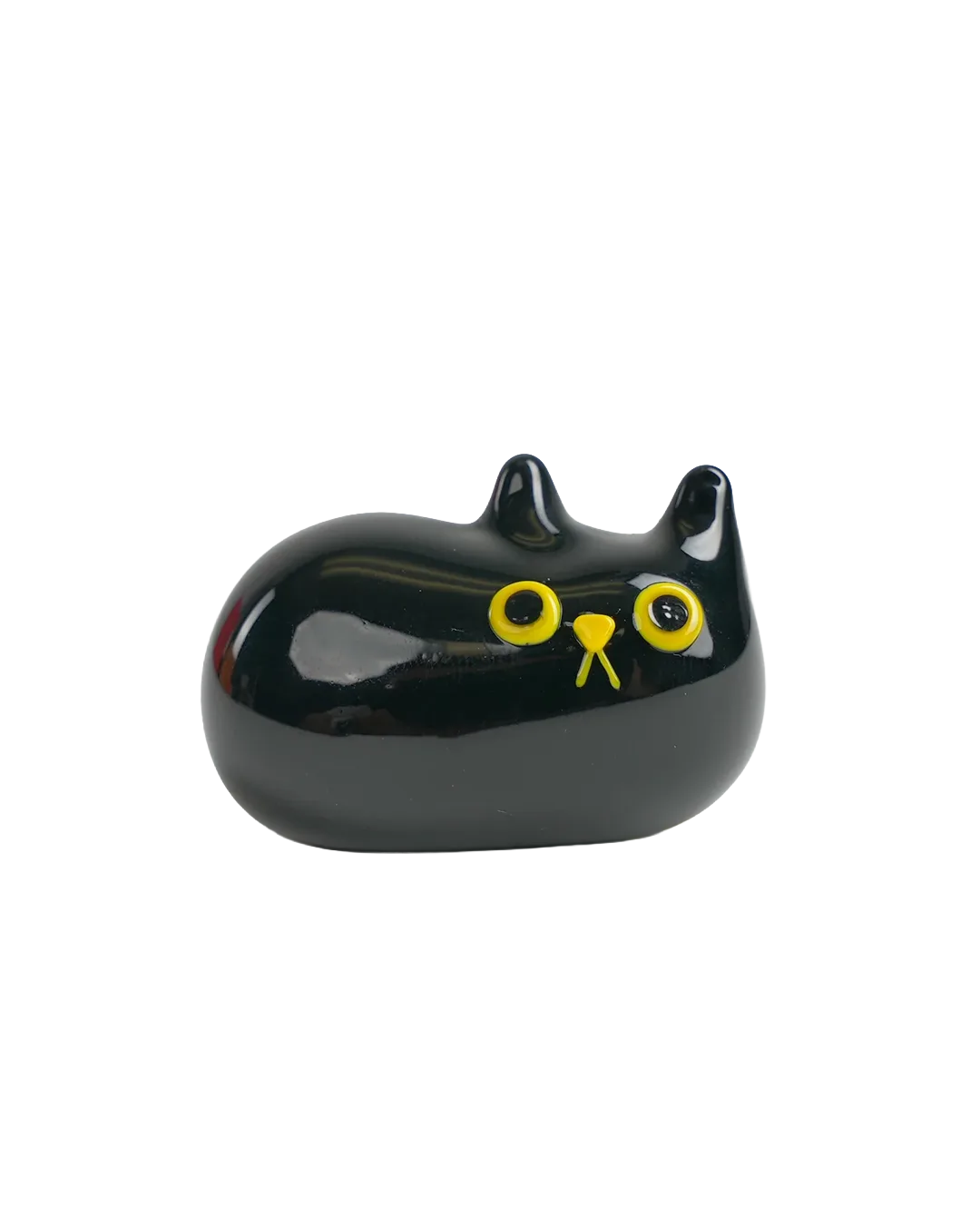 Figurine de chat noir « Je suis là »