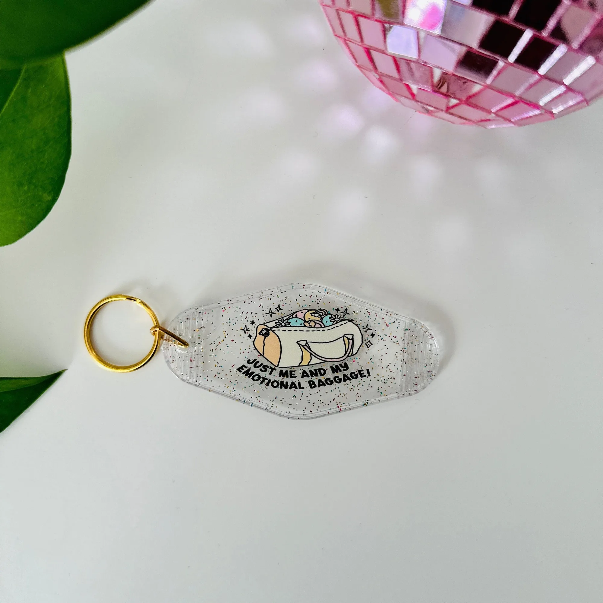 Just Me and My Emotional Baggage Keychain