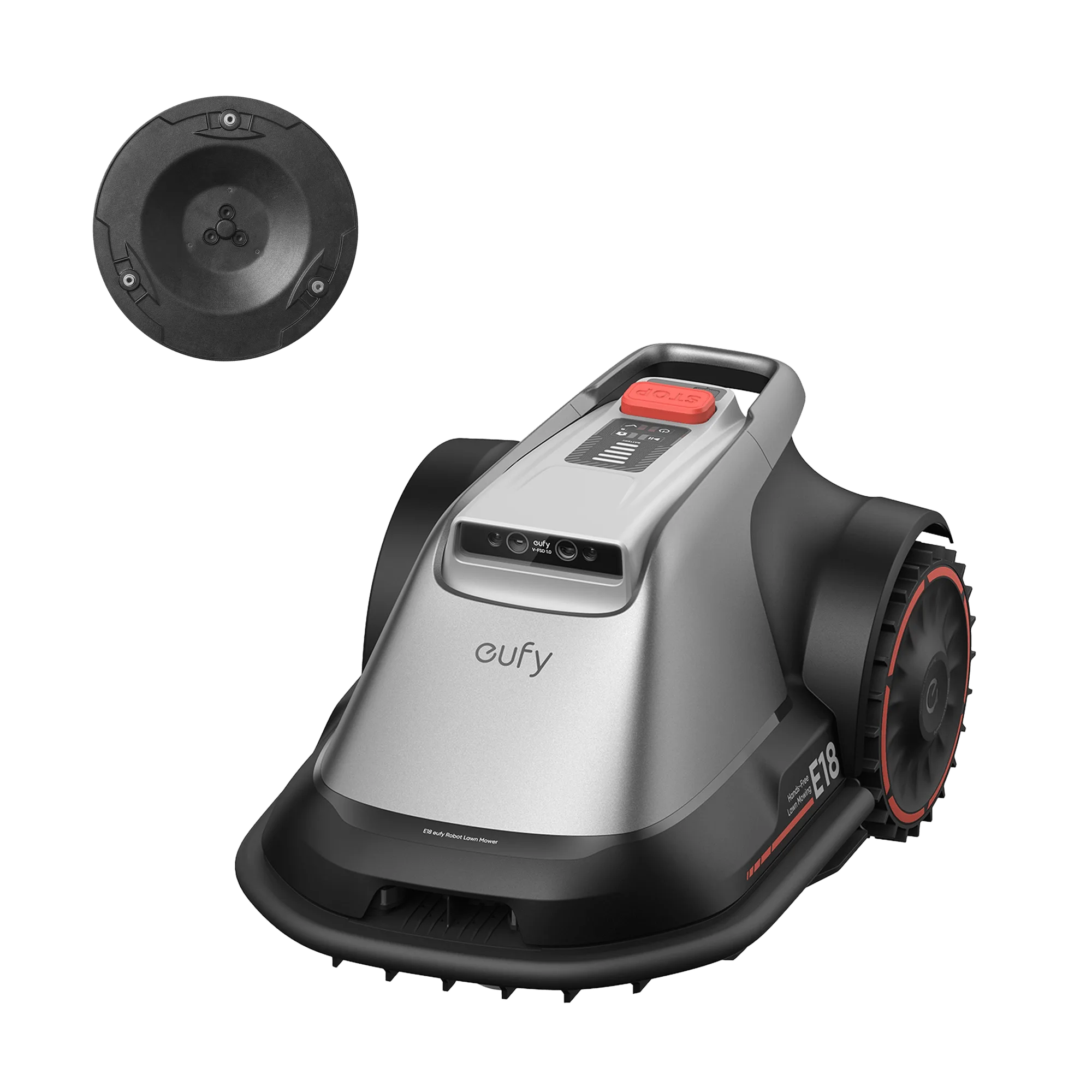 Cortacésped robot eufy E18: Cómo instalar el disco de cuchillas