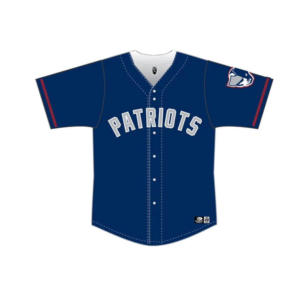 Somerset Patriots jeugdshirt: Road Gray vs Navy Alternate