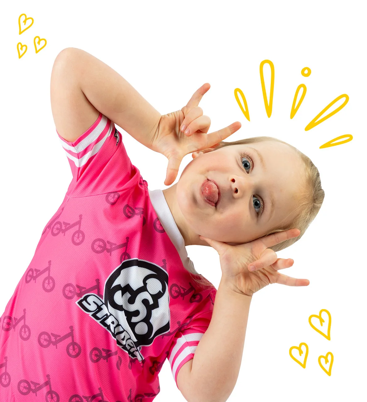 Strider kindershirt maattabel en onderhoudsgids