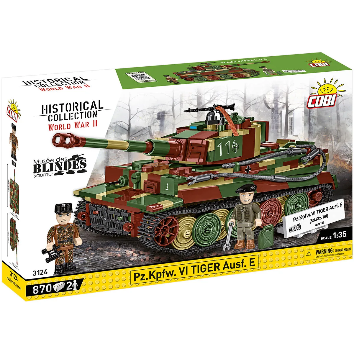 COBI Pz.Kpfw. VI Tiger Ausf. E Tank : Set #3124
