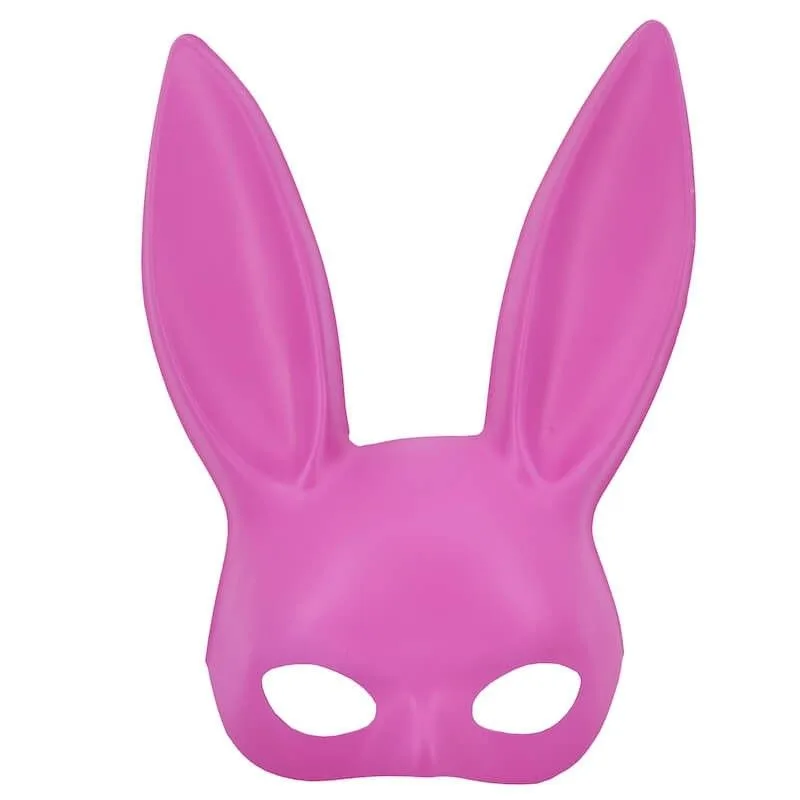Red vs Pink Bunny Masquerade Mask Comparison