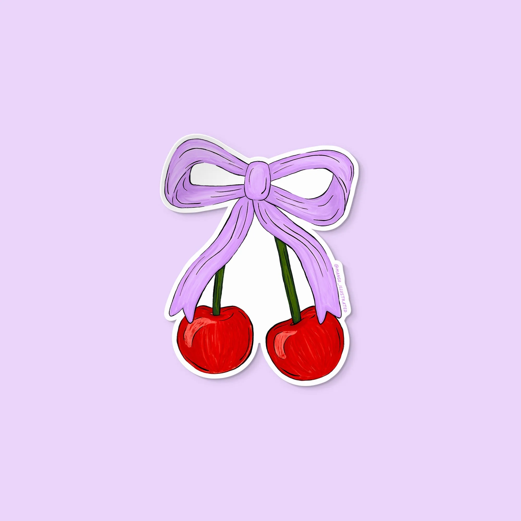 Autocollant cerises