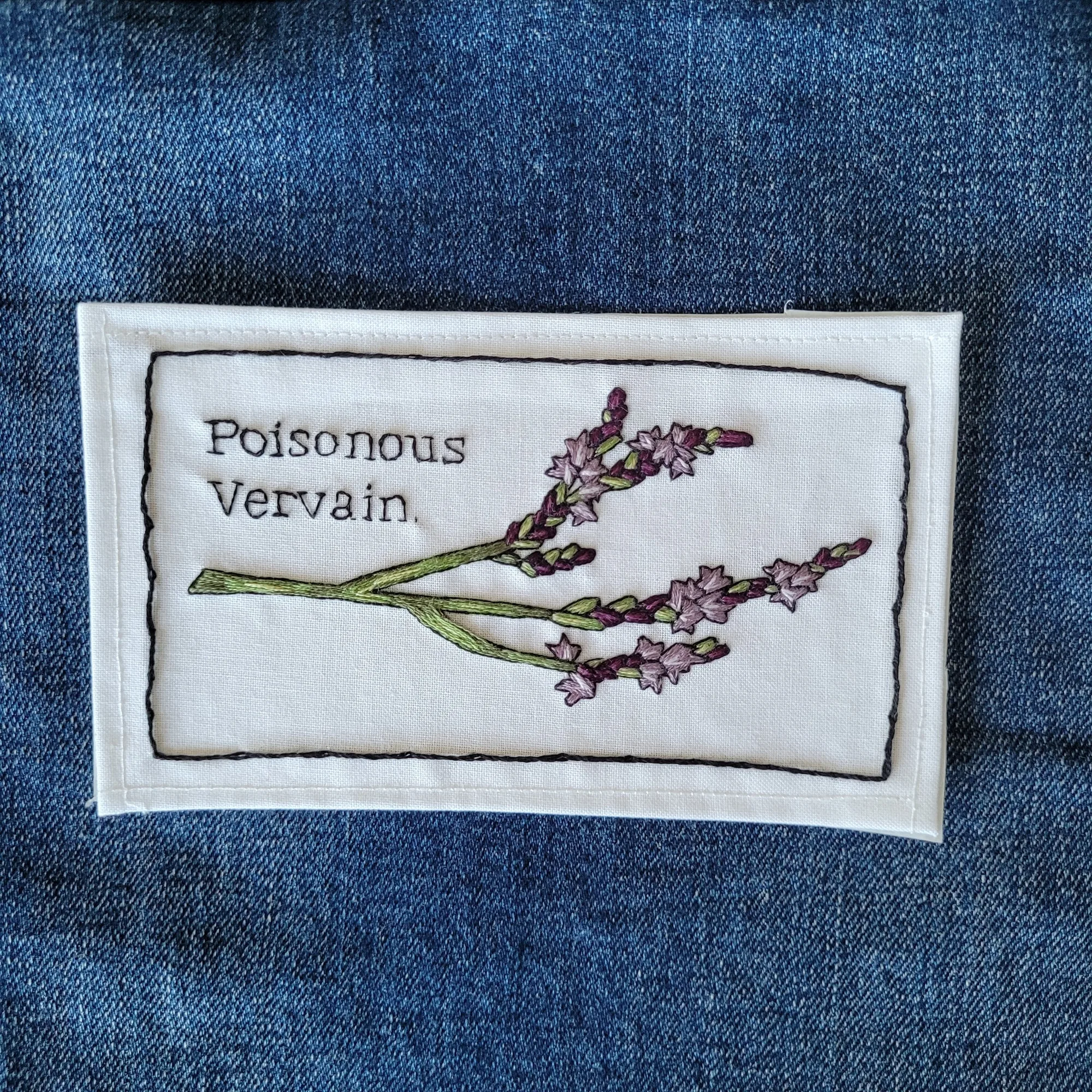 Vervain | 수제 자수 다림질 패치