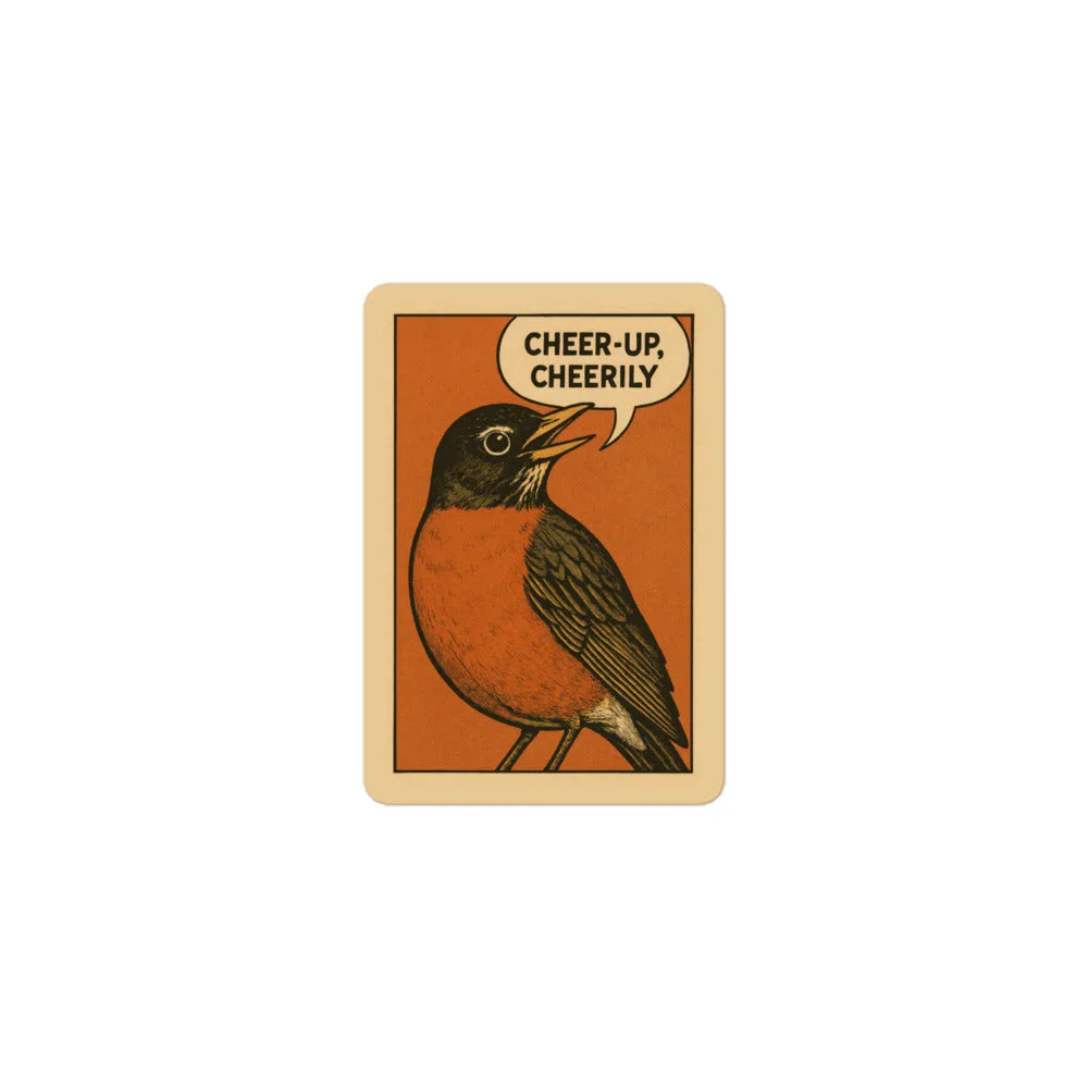 American Robin Song Sticker