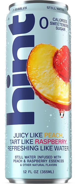 Hint Water Raspberry vs Peach Raspberry: Side by Side