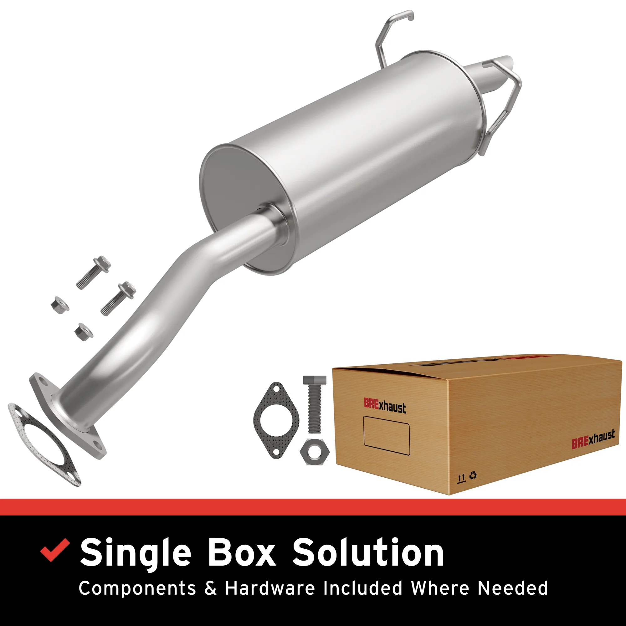 BRExhaust 2015-2016 Honda CR-V 2.4L Direct-Fit Exhaust Muffler Kit 108-0017