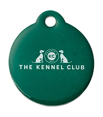 Kennel Club ronde lichte kleine hondenpenning