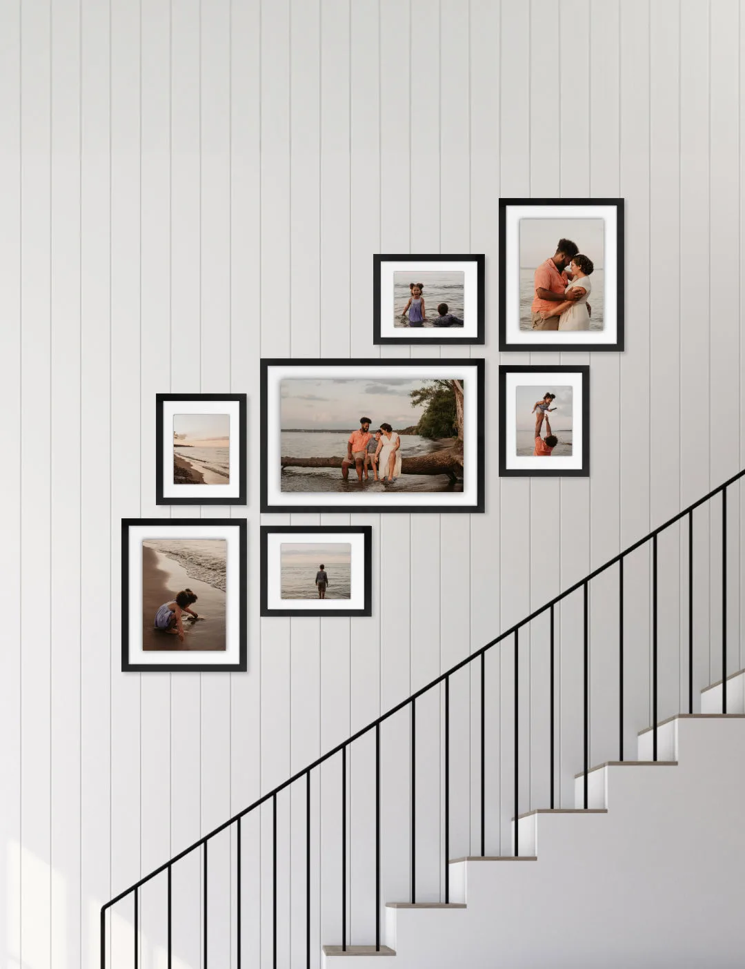 Comment créer un mur galerie dans l'escalier