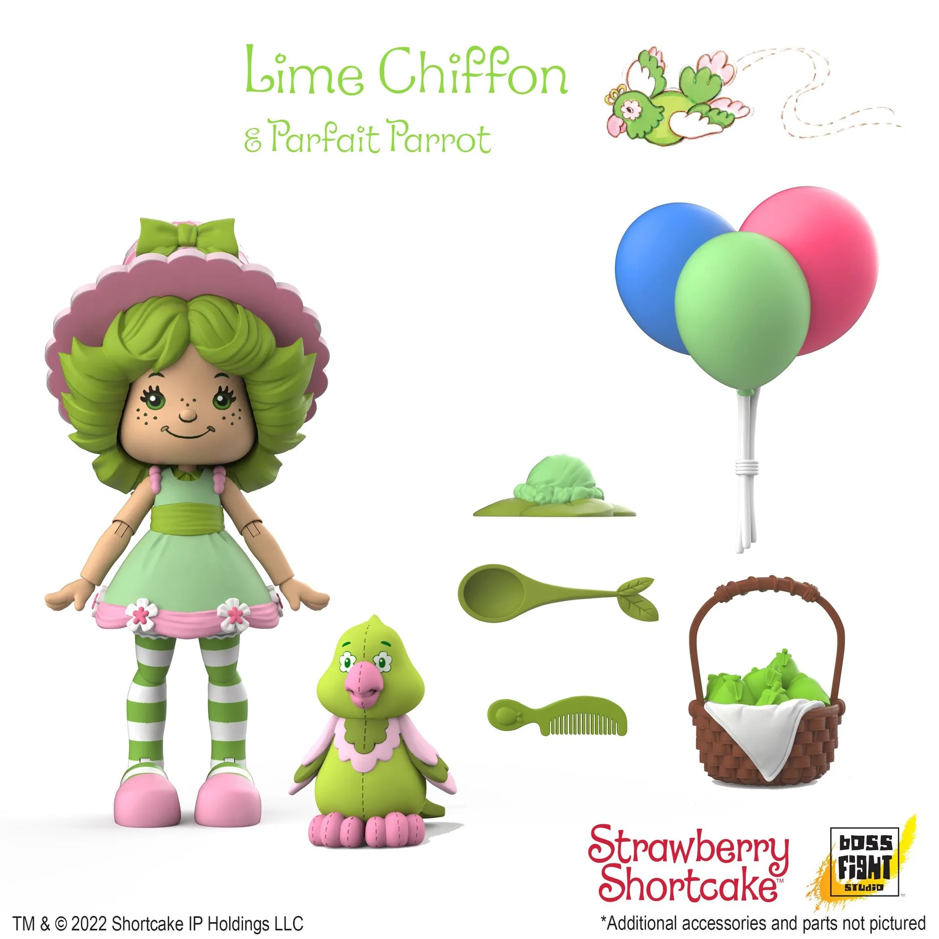 Szczegóły figurki Strawberry Shortcake Lime Chiffon