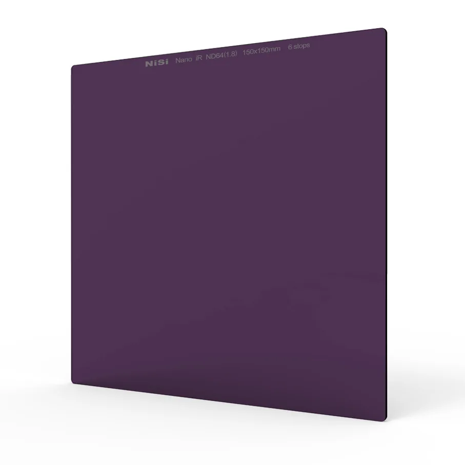 مرشح Nisi 150x150mm Nano IR للكثافة المحايدة – ND64 (1.8) – 6 توقفات