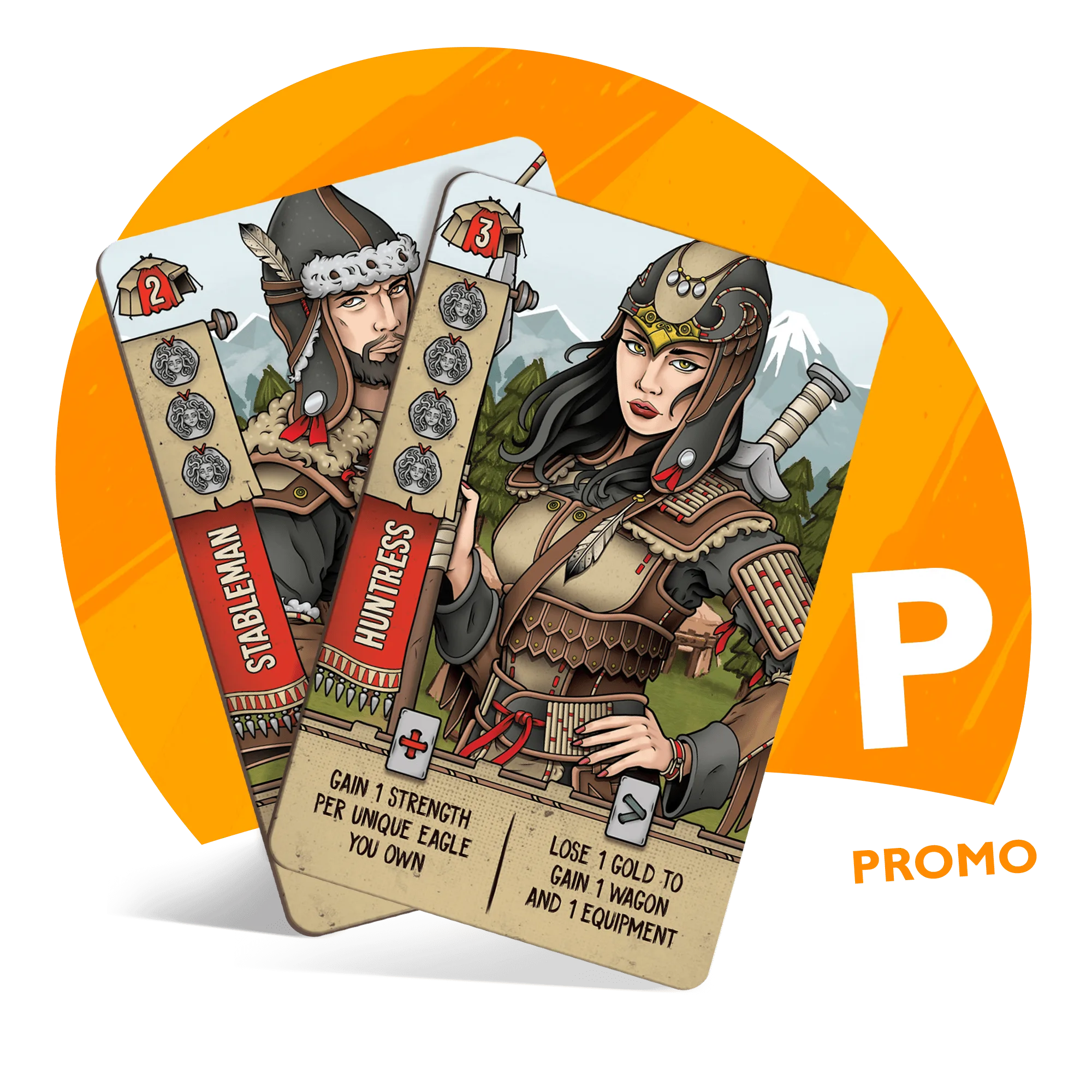 Raiders of Scythia: Przewodnik po kartach promocyjnych Huntress i Stableman