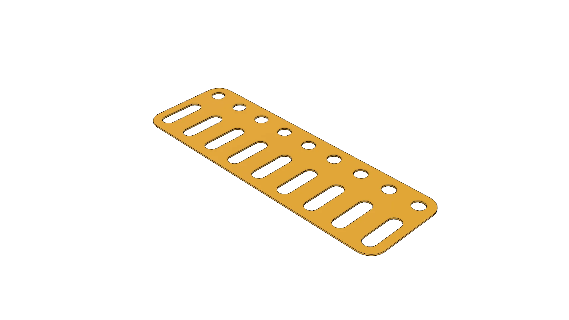 Cladding plate 9x3-hole, yellow