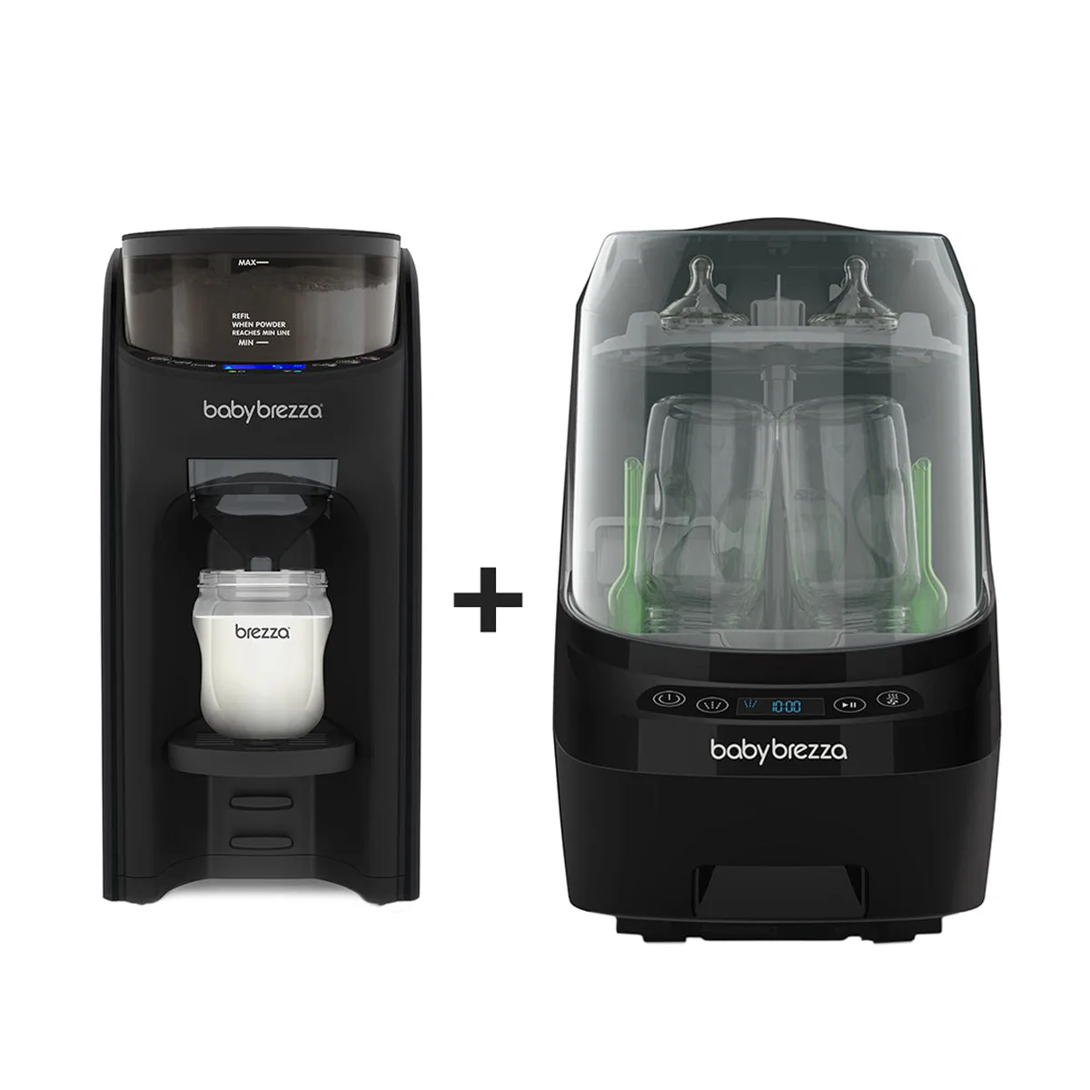 PERFECT BOTTLE PREP BUNDLE: Formula Pro Advanced + Bottle Washer Pro - All Black