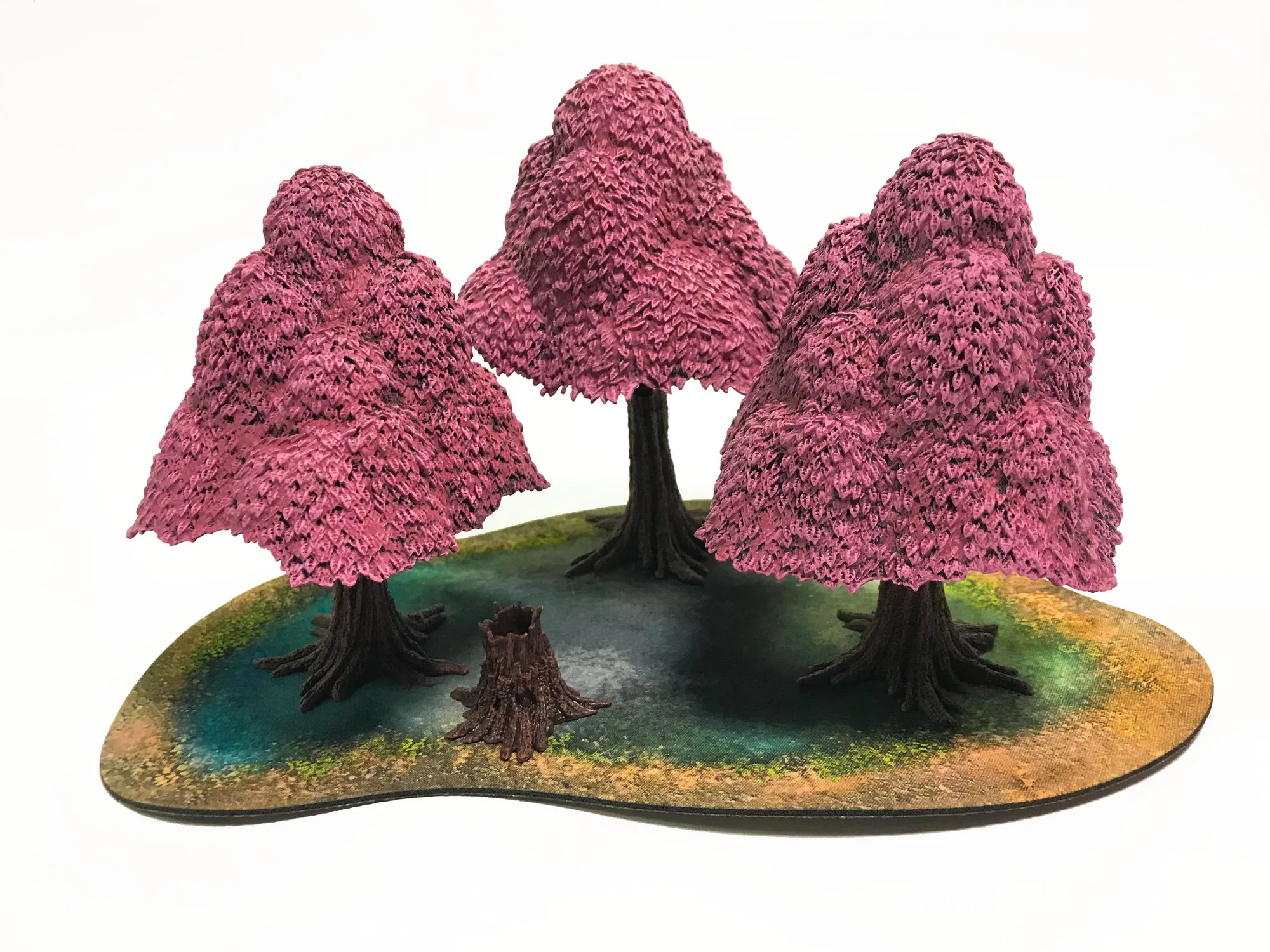 How to Paint Blossoming Forest Scenery