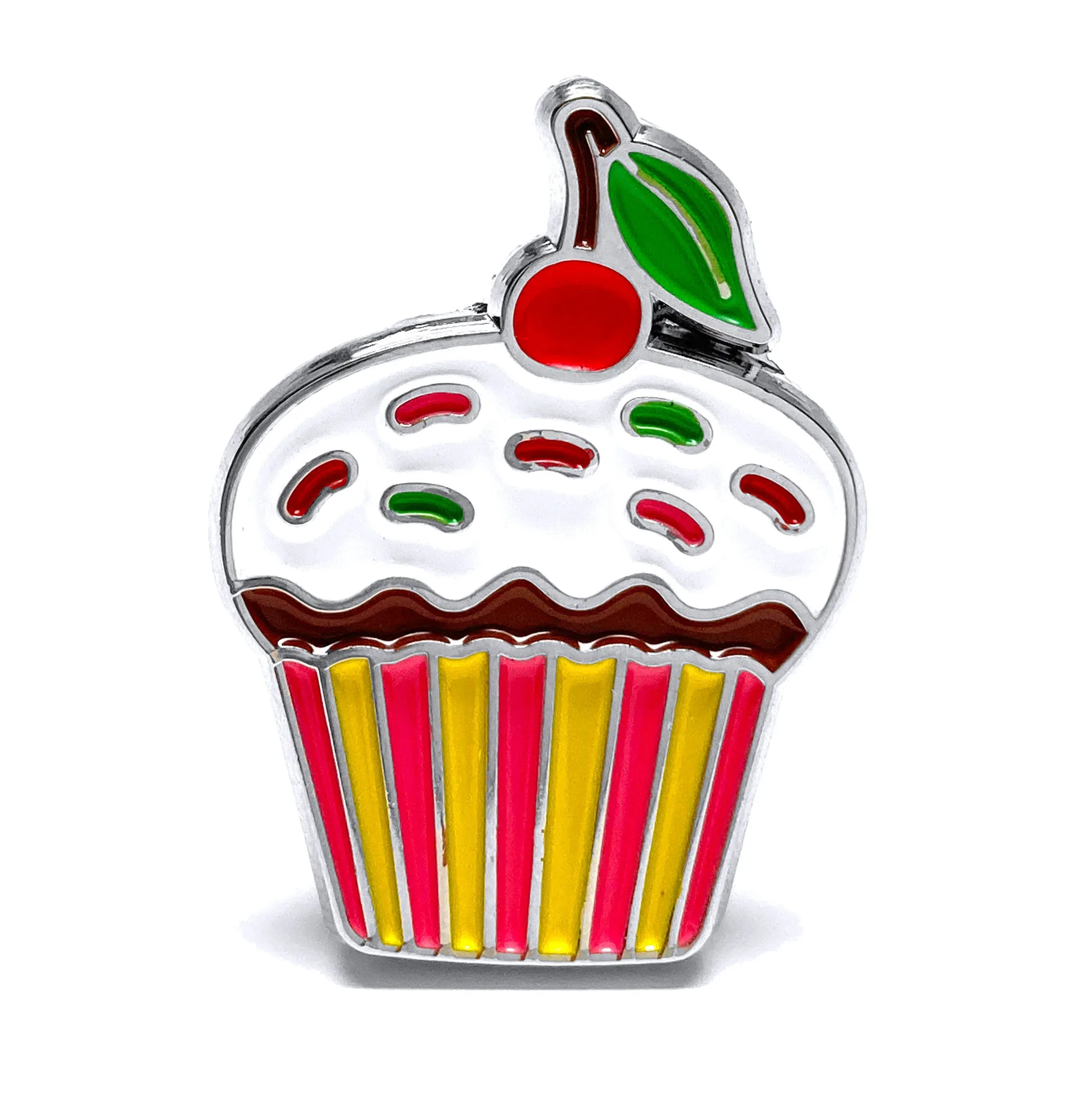 Pin de esmalte artístico de cupcake