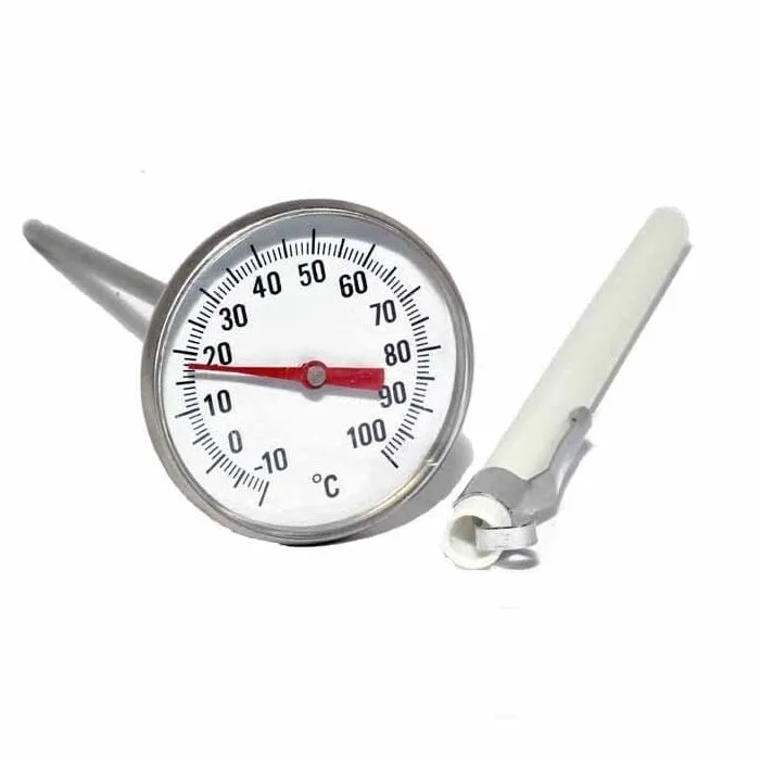 Kood Thermometer mit Skala, 5-Zoll-Sonde und Clip