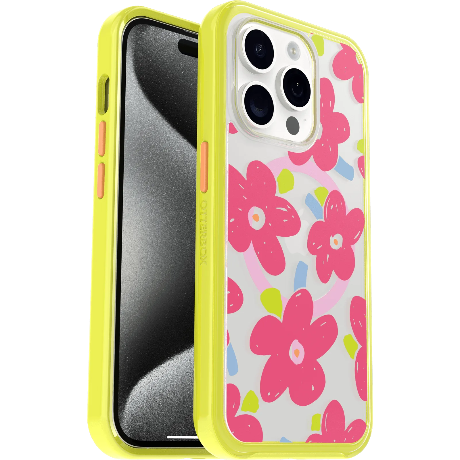Ốp lưng trong suốt Symmetry cho iPhone 15 Pro họa tiết hoa – trải nghiệm thực tế