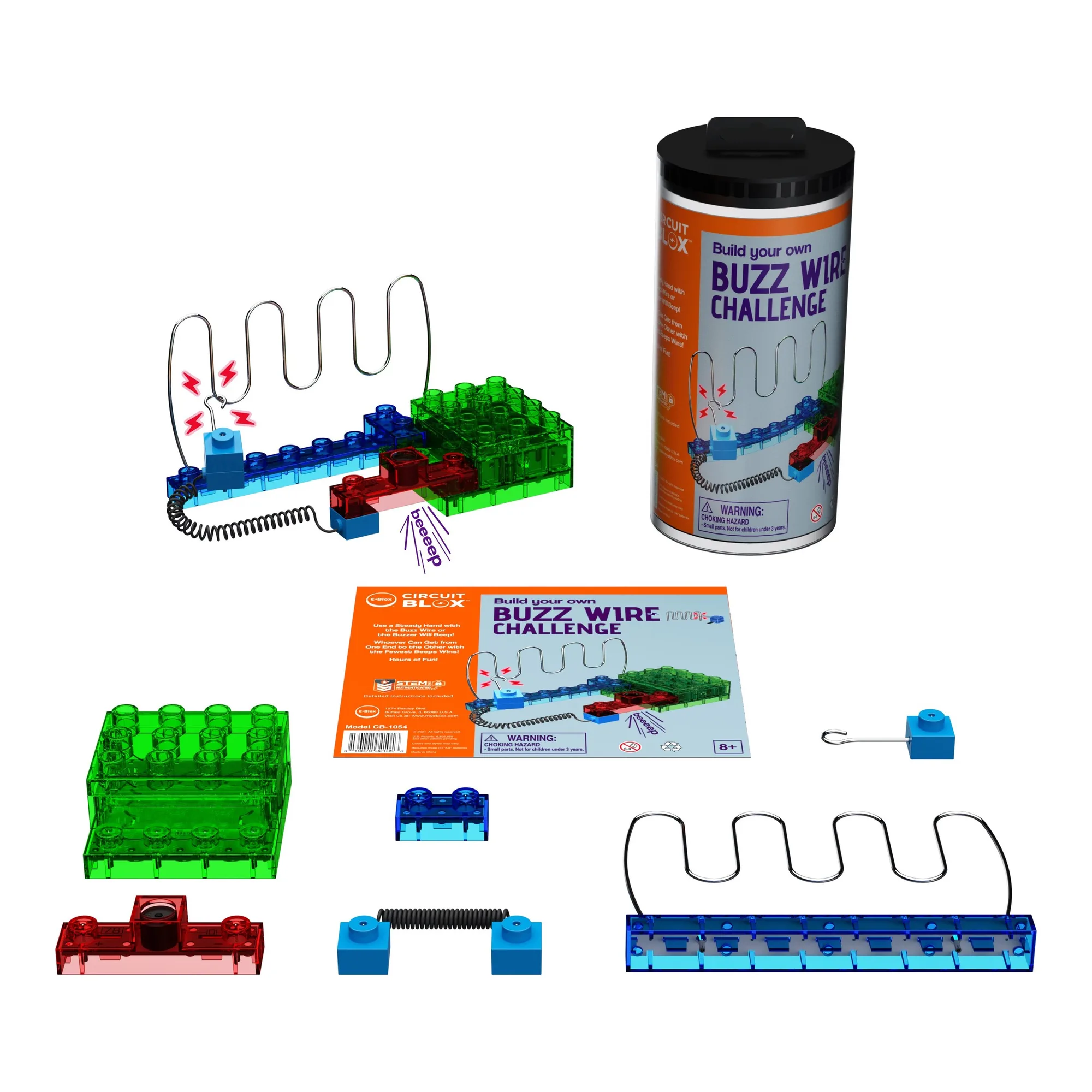 Construye un juego de alambre zumbador con Circuit Blox
