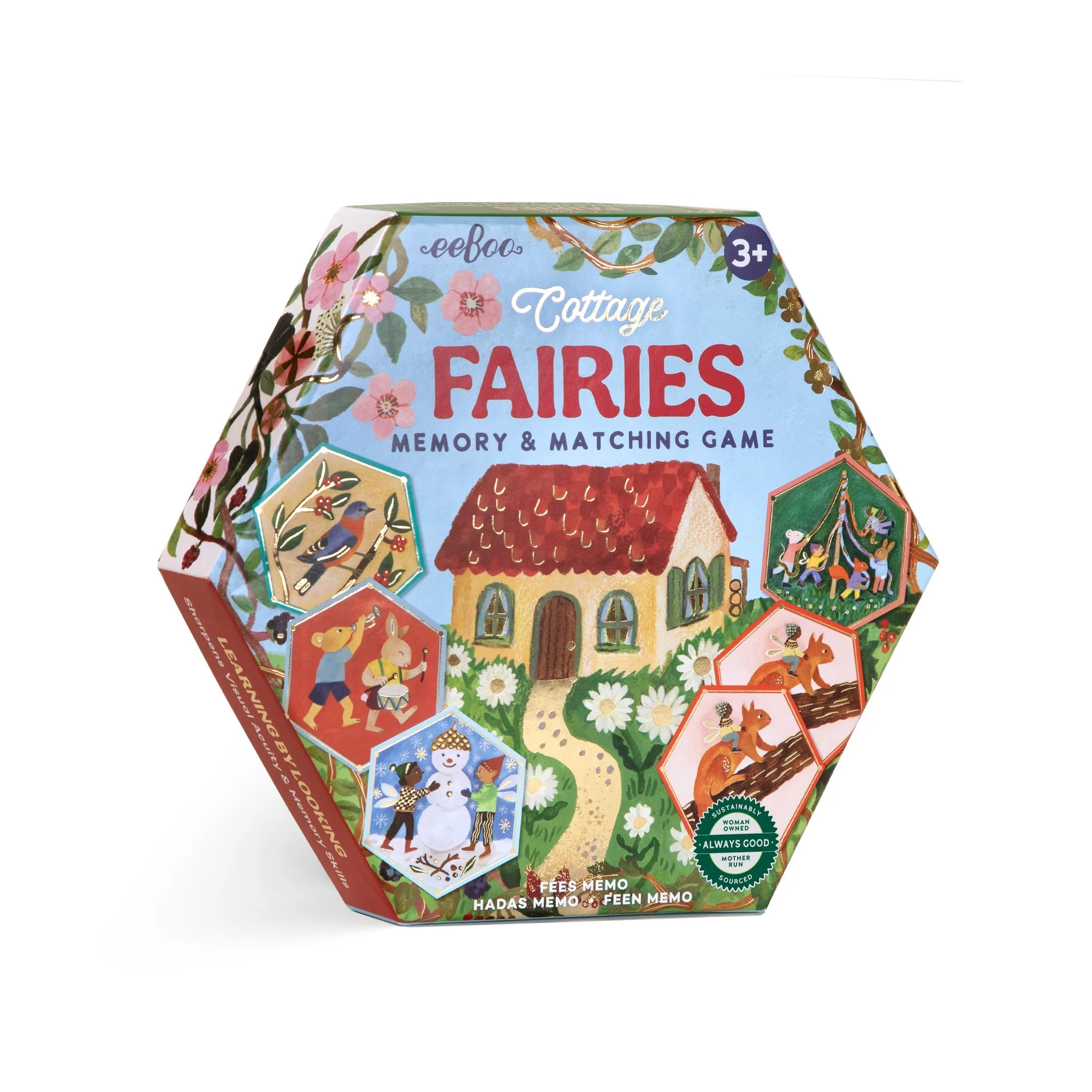 Cottage Fairies Hexagon Matching Game