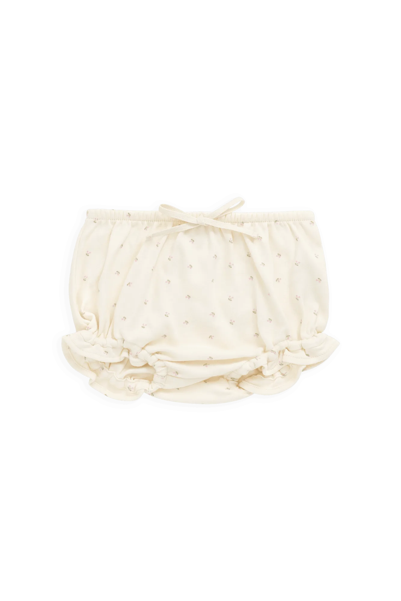 Organic Cotton Frill Bloomer - Ditsy Cherries