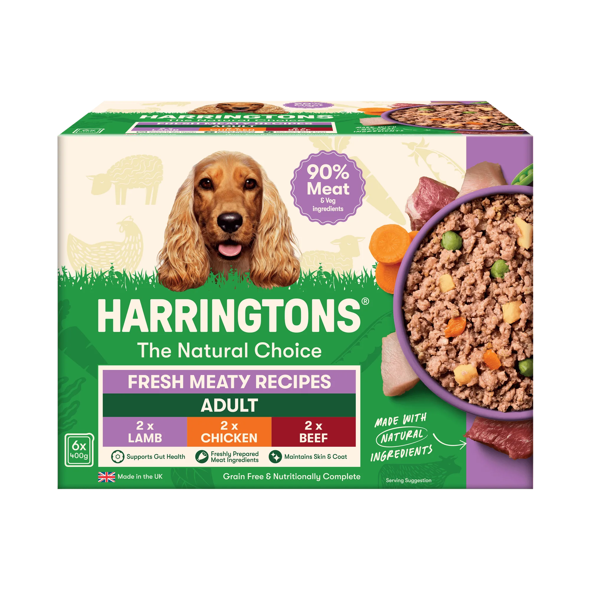 Grain Free Meaty Selection Wet Dog Food 6 x 400g
