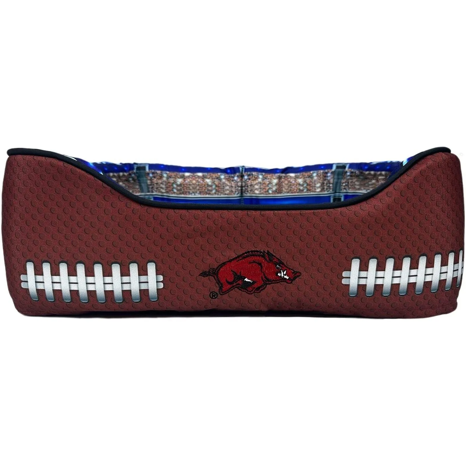 Cama cojín de estadio NCAA Football de Pets First para perros y gatos