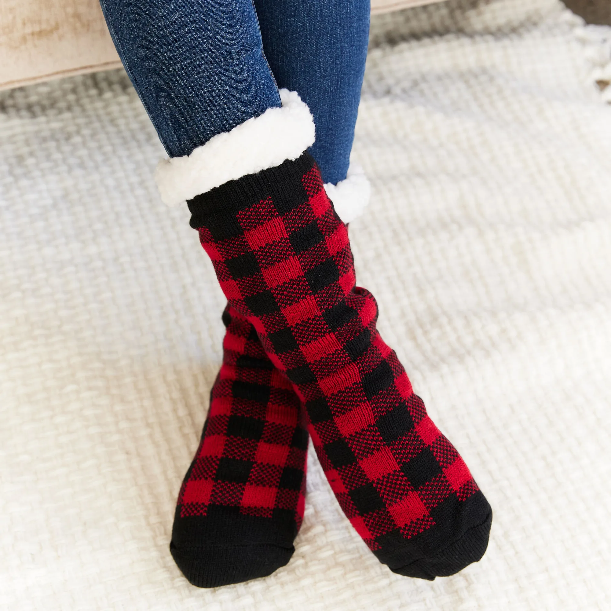Personalisierte Sherpa-gefütterte Slipper-Socken: Wärmender Geschenkratgeber