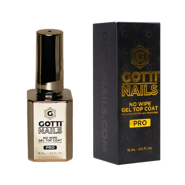 Gotti No-Wipe Gel Top Coat - Super Slick (Gold Bottle) 00G