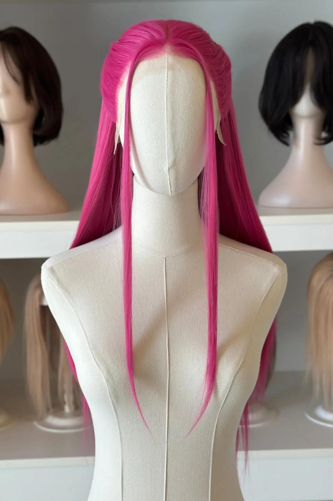 Hot Pink Straight Lace Front Wig Mira