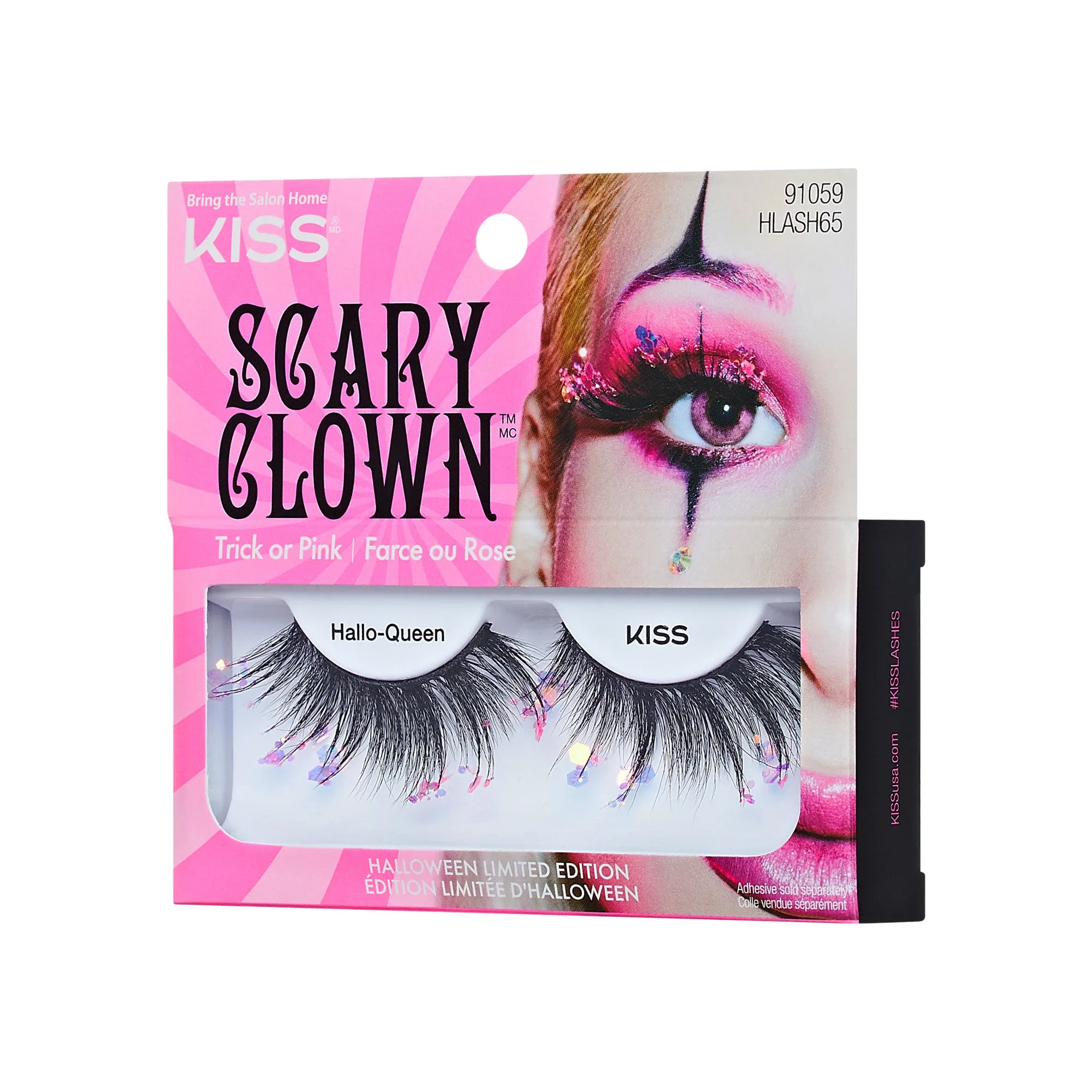 Pestañas postizas Kiss Halloween - Hallo-Queen | 1 par, pestañas tira, 16 mm