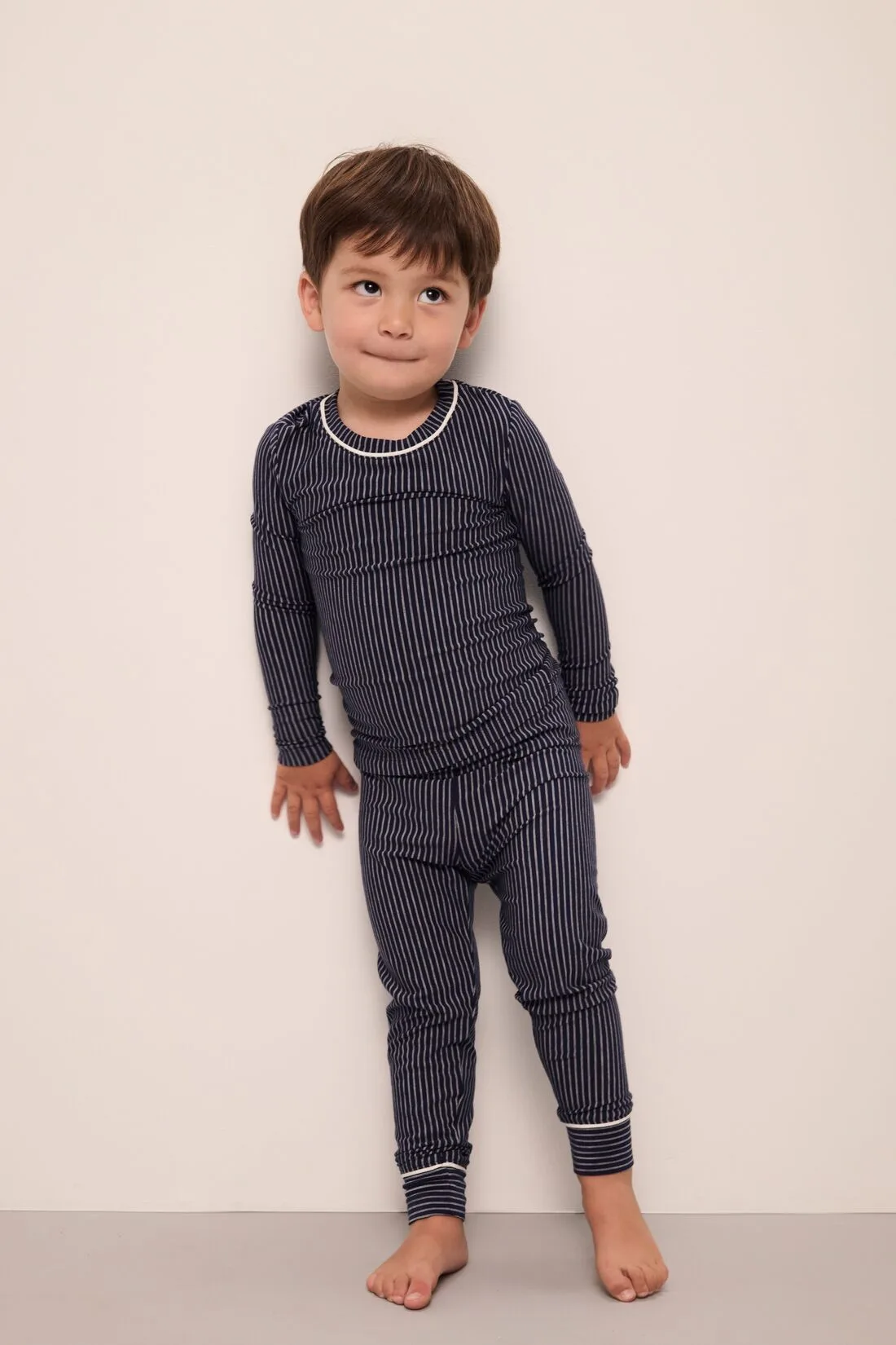 Kinder Bedrucktes TENCELTM Modal Unisex Lange Pyjama-Set