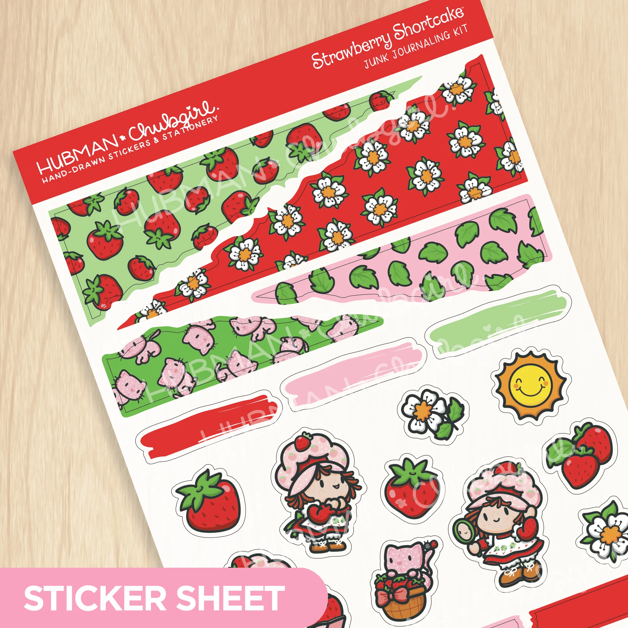Kit de journaling Fraise à la Crème