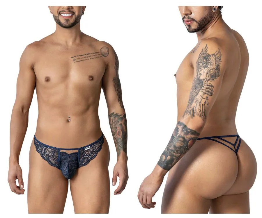 CandyMan Men's Underwear 99910 Lace Thongs Color