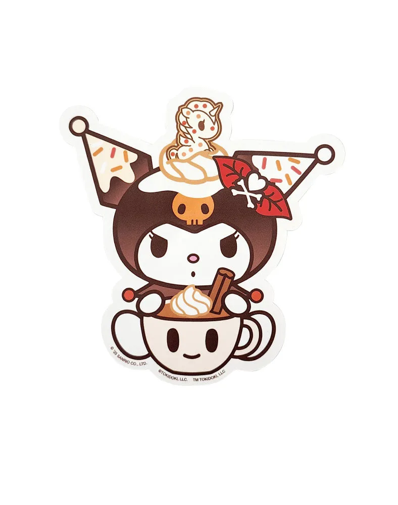 tokidoki x Hello Kitty and Friends Pumpkin Spice Kuromi Sticker
