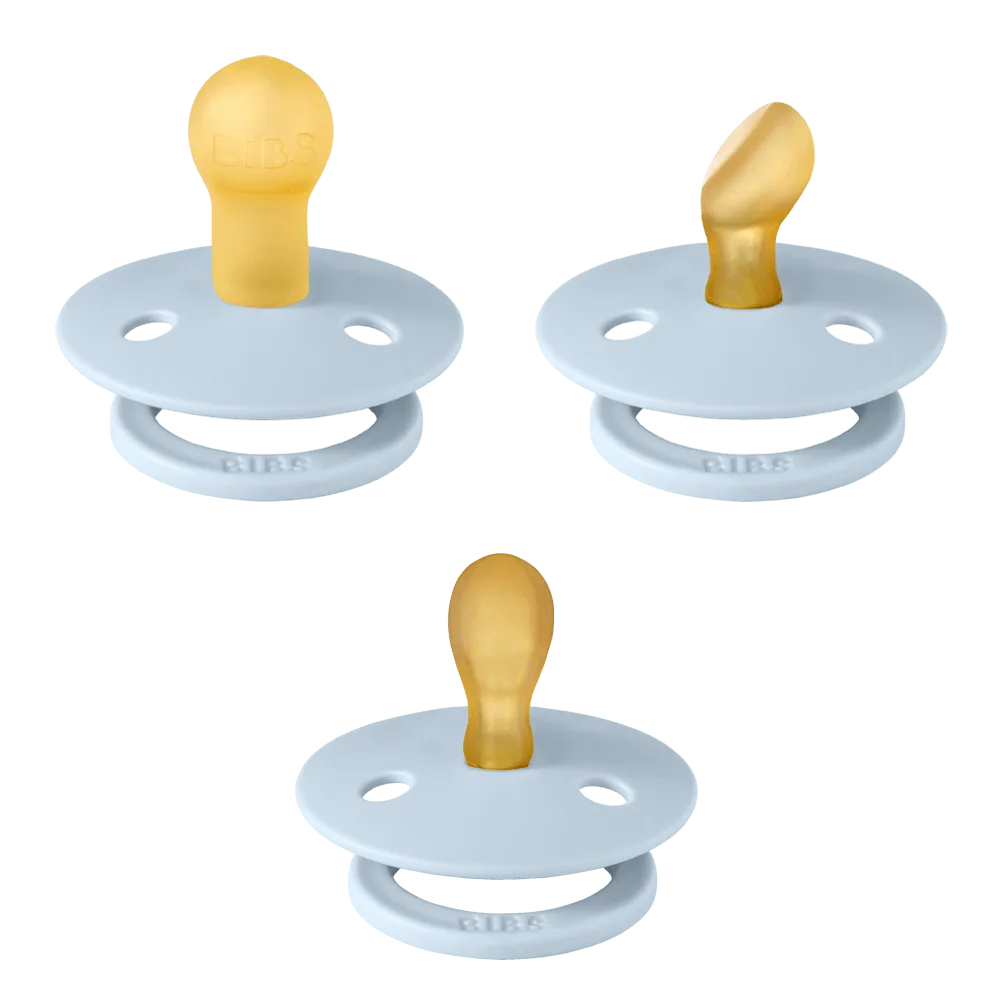 New Baby Pacifiers Try-It Collection 3 Pack - Baby Blue
