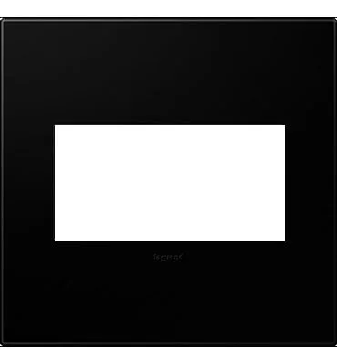 adorne® Black Ink 2-Gang Screwless Wall Plate