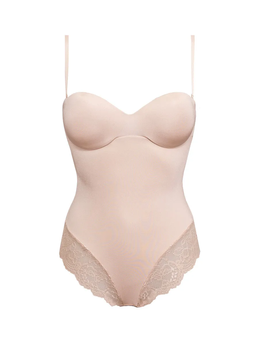 Body con coppe graduate, ferretto invisibile e spalline rimovibili - CIPRIA - 1978