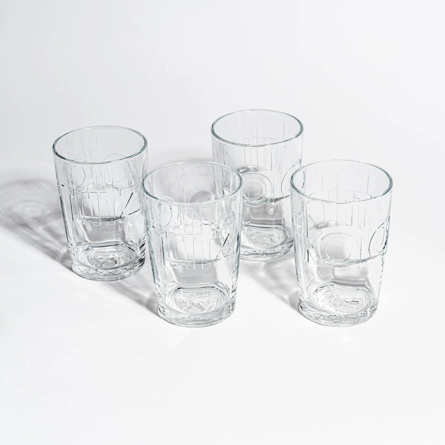 gläser 'embossed' (4er-set)