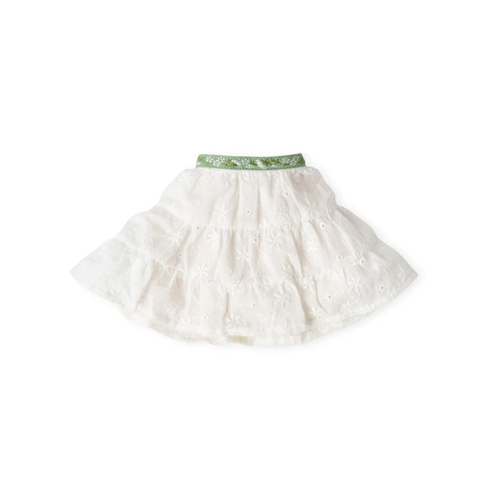 Ruffled Eyelet Skirt