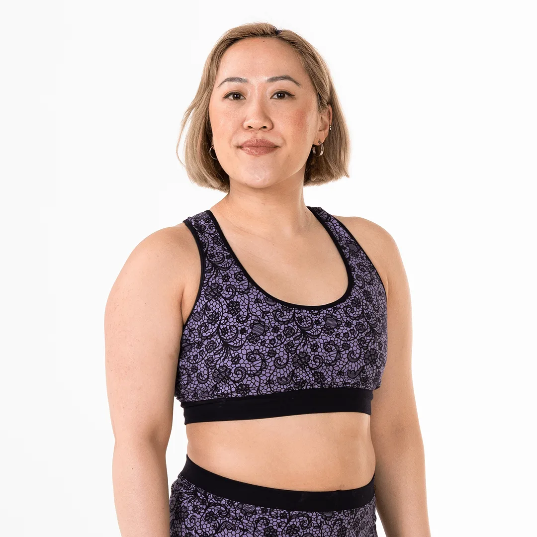 Racerback Bralette - Stormy Lace