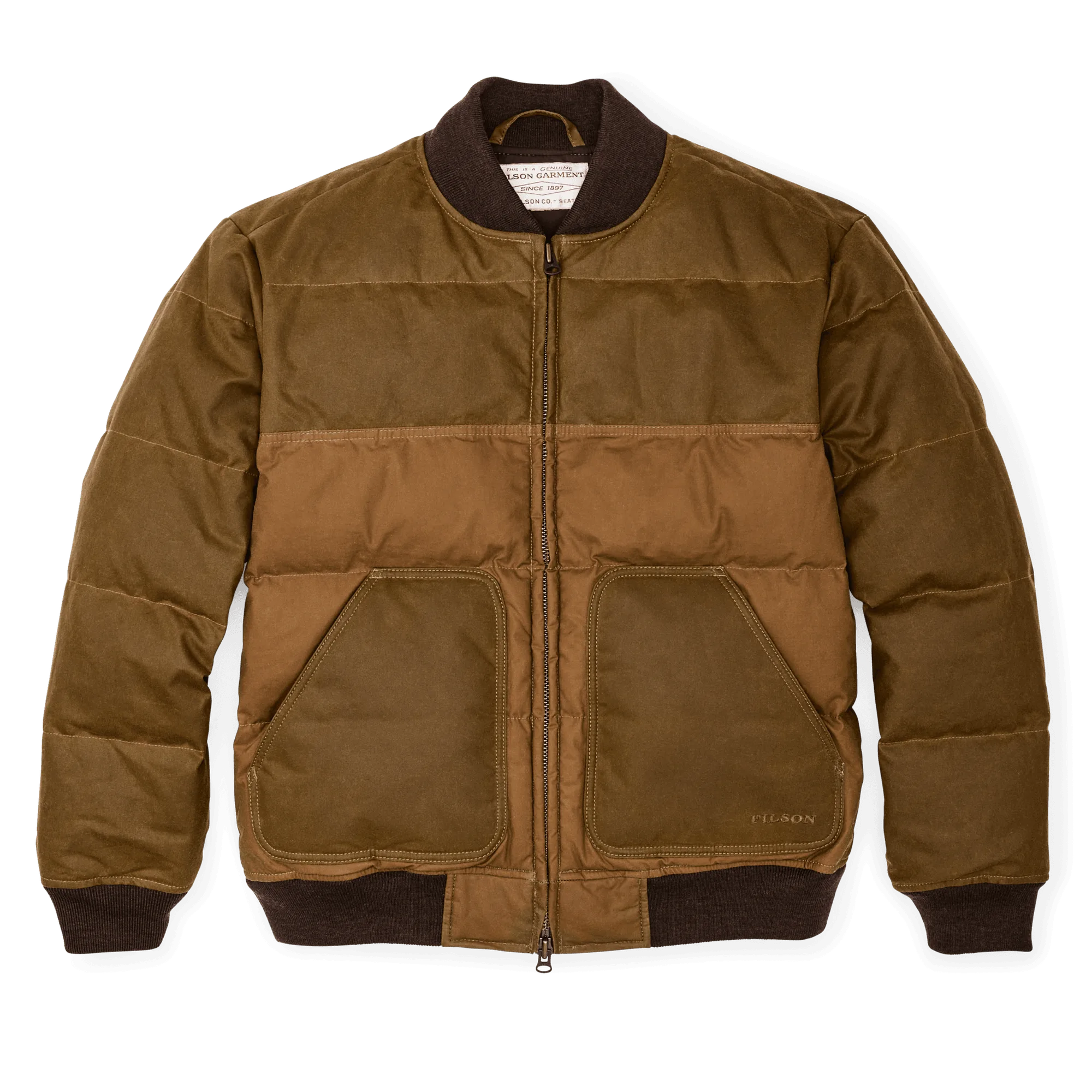Down Bomber Jacket - Dark Tan