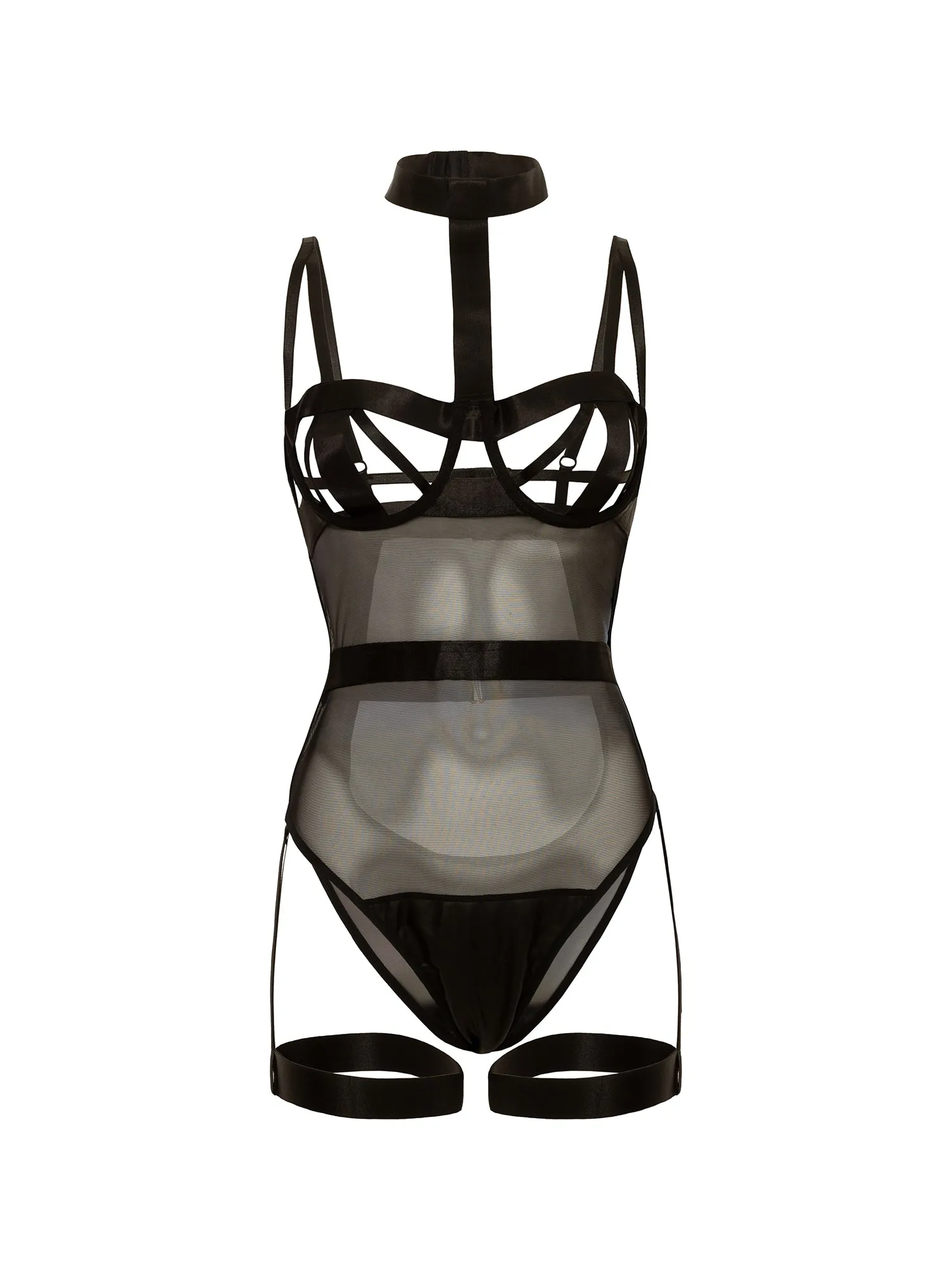 Dena Harness Strap Cage Teddy