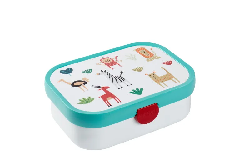 Mepal Campus RVS Bento madkasse med gaffel Little Dutch Forest Friends anmeldelse