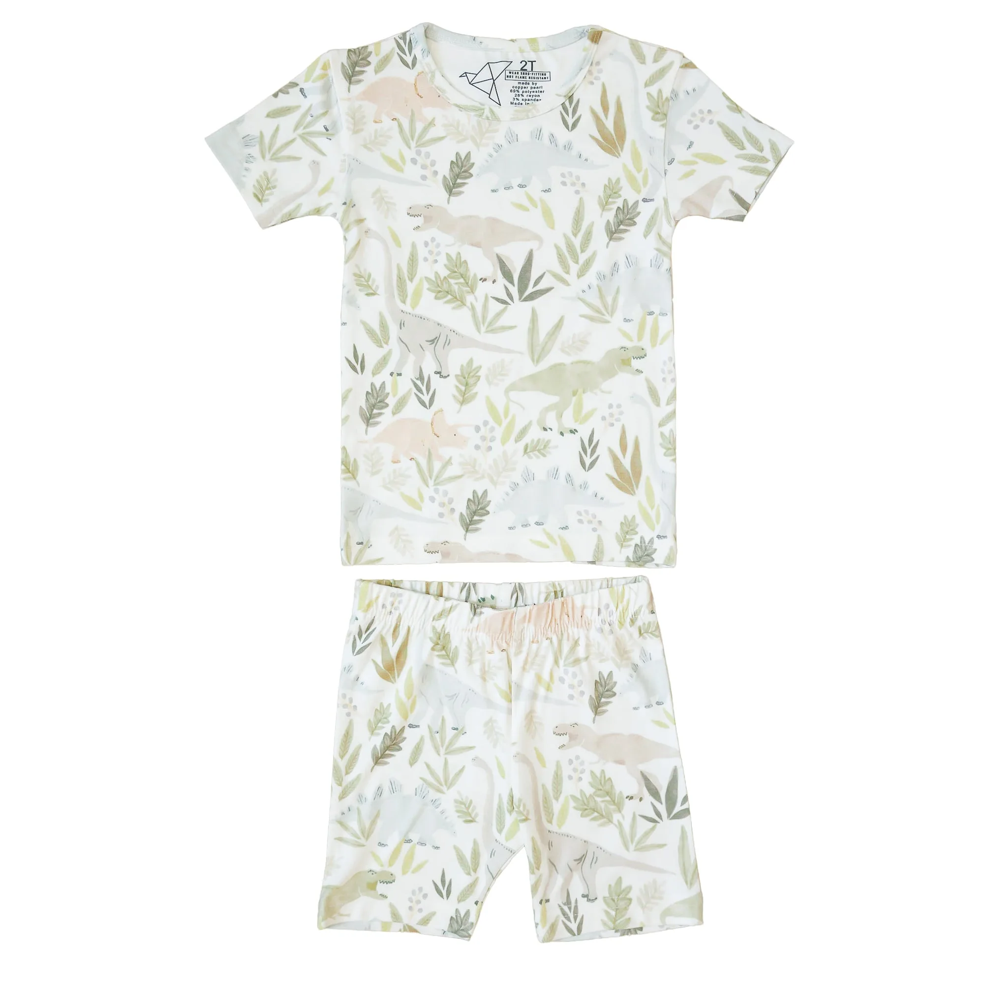 2pc Short Sleeve Pajama Set - Rex