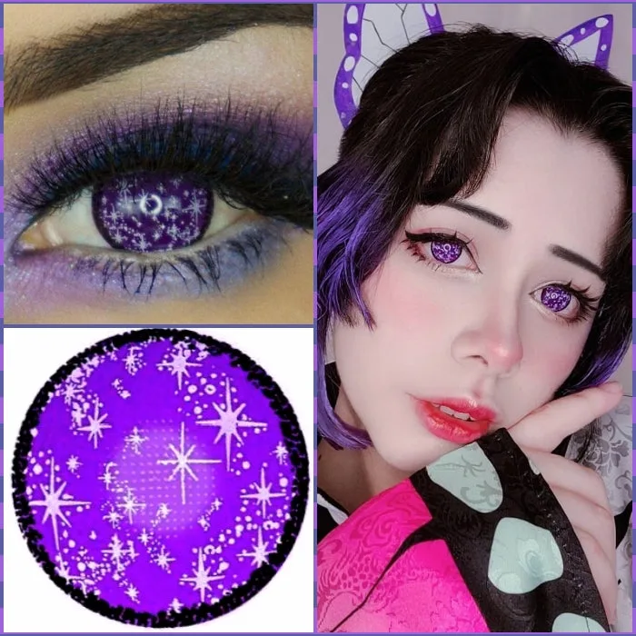 Mesh Brillant Anime Violet