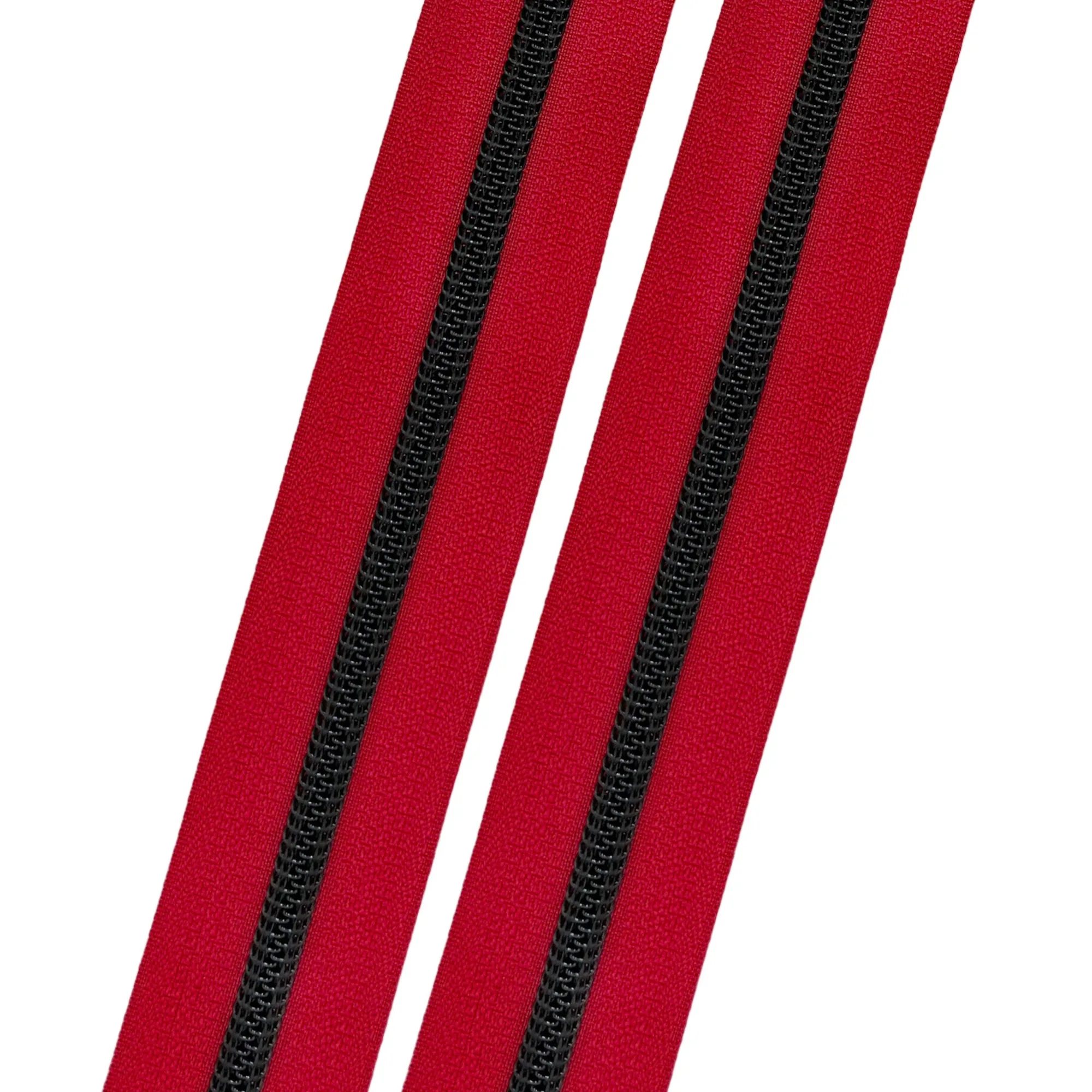 Marilyn Red - #5 Black Nylon Coil Zipper Tape