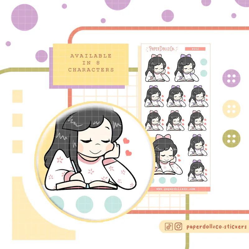 Como usar autocolantes de atividades de estudo em layouts de planner escolar