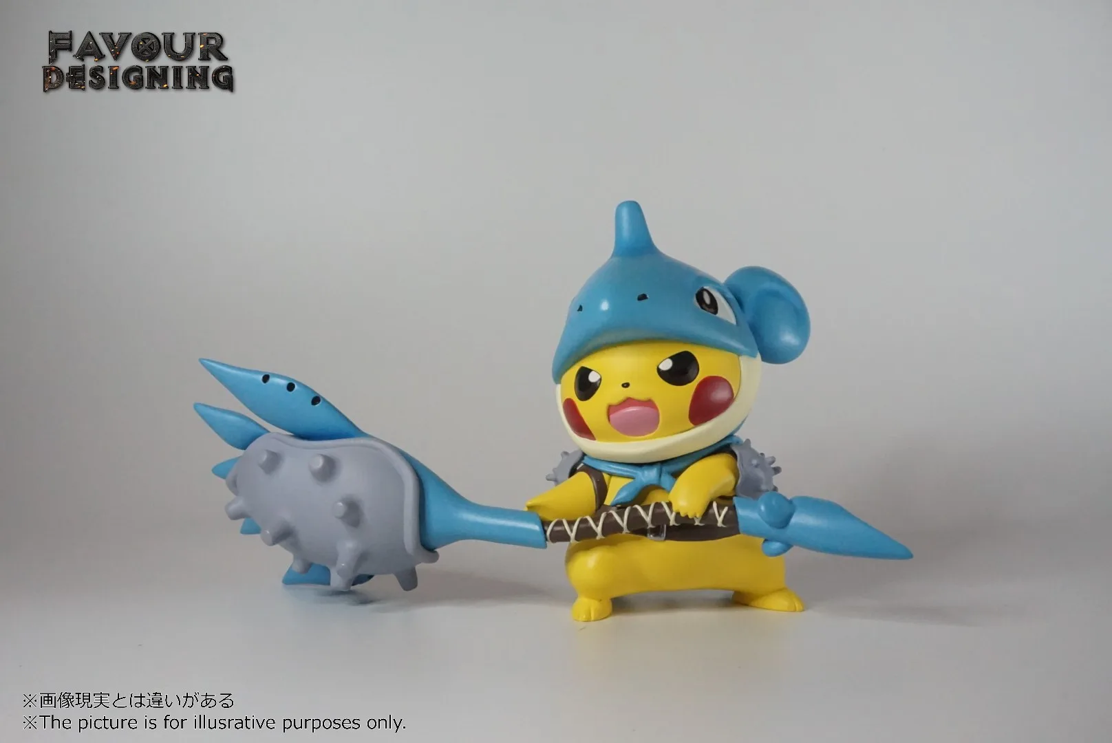 Statua Resina Lapras Cosplay Pikachu Hunting Horn - Pokemon - FD Studios